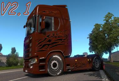 Scania NextGen Black Amber - Skin Pack v2.0