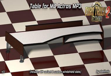 Table and wind-shield set for Actros MP3 v1.1a