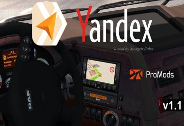 ETS 2 - Yandex Navigator for ProMods v1.1