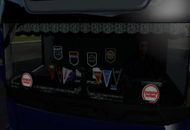 Custom Danish pluche interior for DAF XF e6 v3.0