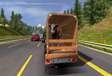 Ford 250 with trailers in traffic 1.35 