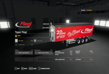 FS19 FLIEGL TIPPER RED POWER v1.0.0.0