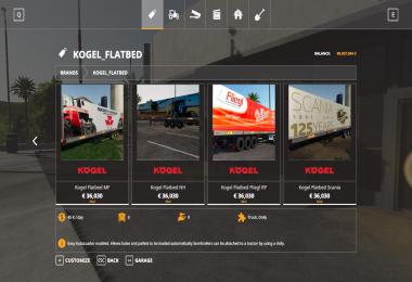 FS19 Mega Kogel Trailers Pack v1.0