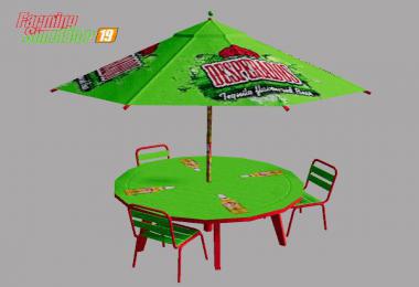 FS19 PACK TABLES PARASOLS v1.5