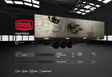 Scania 125 Years Kogel Autoloader Trailer v1.0