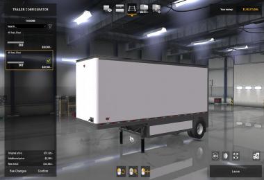 Fedex Official 28 Pup Trailer with Freightliner Day Cab Truck 1.35x