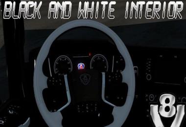 Scania 2016 Black and White Interior 1.35.x