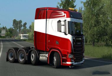 Scania S 8x4 Metallic Skin v1.0