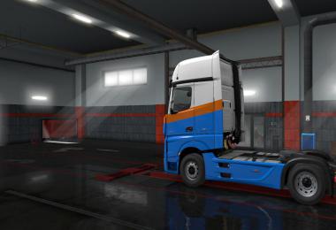 SKIN bakker & schilder – Mercedes New actros  – ETS2 1.35.x