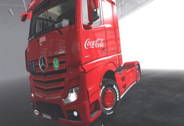 Coca cola for mercedes new actros by hf games skins 1.35