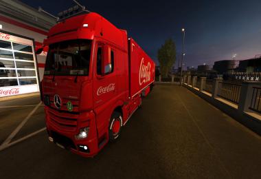 Coca cola for mercedes new actros by hf games skins 1.35