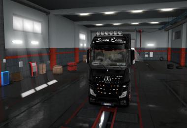 Skins SIMON LOOS for mercedes new actros BV HF GAMES v1.1