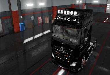 Skins SIMON LOOS for mercedes new actros BV HF GAMES v1.1