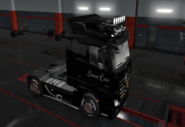 Skins SIMON LOOS for mercedes new actros BV HF GAMES v1.1