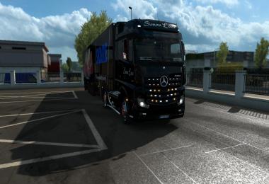 Skins SIMON LOOS for mercedes new actros BV HF GAMES v1.1