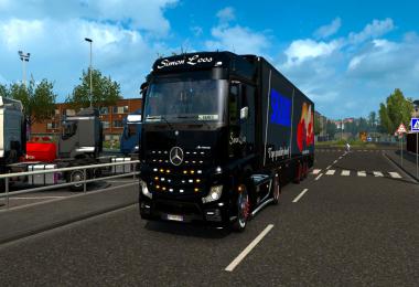 Skins SIMON LOOS for mercedes new actros BV HF GAMES v1.1