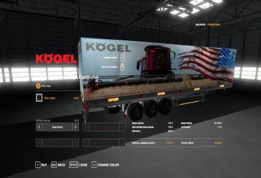 USA FARMING KOGEL AUTOLOADER TRAILER v1.0