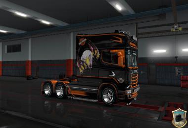 Harley Davidson skins for Scania RS, T Longline v2.0