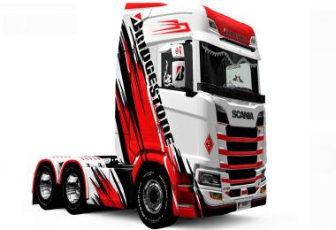 Scania S BRIDGESTONE skin v1.0