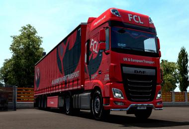 First Call Logistics DAF and trailer Skin v1.0