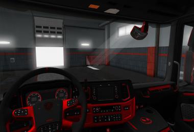 Scania S&R CMI Black-Red Interior v1.0