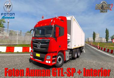 Chinese Truck Foton Auman GTL-SP + Interior v2.0 1.36.x