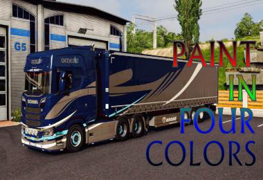 SCANIA S + KRONE TRAILER GENESIS skin v1.0