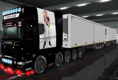 Skin Scania R By Rjl Longline Majin Boo 1.36