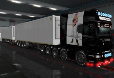 Skin Scania R By Rjl Longline Majin Boo 1.36