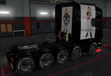 Skin Scania R By Rjl Longline Majin Boo 1.36