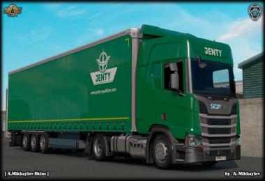 Scania R Highline Jenty Green Combo Skin v1.0