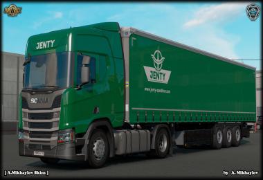 Scania R Highline Jenty Green Combo Skin v1.0