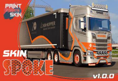 SPOKE skin for Scania S + Schwarzmuller v1.0