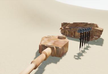 Destroyed Tiger 1 tank v1.0