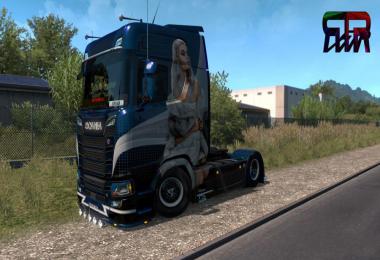 Lady Scania Paintjob 2nd Edition for Scania S 2016 v1.0