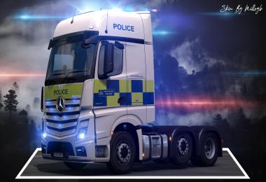 Police Merc Actros 2014 Skin v1.0