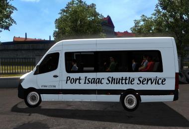 Port Isaac Shuttle Service Skin (2019 Merc Sprinter) v1.0