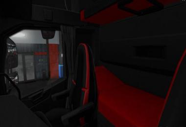 Volvo FH 2012 Black - Red Interior With Red Interior Lights 1.36.x