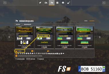 FS19 Pack2 2 Trailers Dump By BOB51160 v2.0