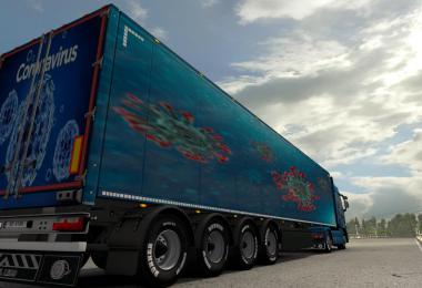 Hamza-Skinner Corona Combo For Renault T Scs Trailer v1.0