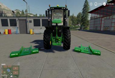 John Deere Series 7R with EZBallast Underground Weight v1.0