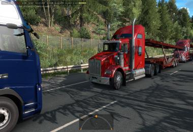 Kenworth T800 in Traffic 1.36 & up