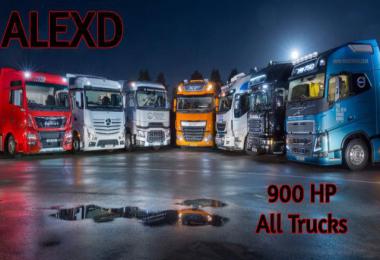 ALEXD 900 HP ENGINE ALL TRUCKS v1.6