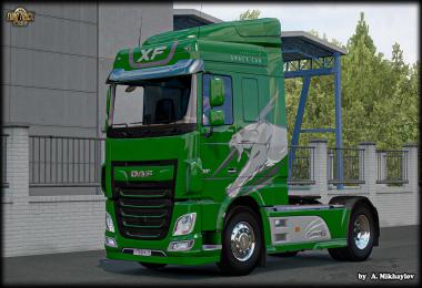 DAF XF Euro6 SABERTOOTH Multicolor SkinPack v1.0