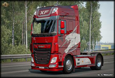 DAF XF Euro6 SABERTOOTH Multicolor SkinPack v1.0