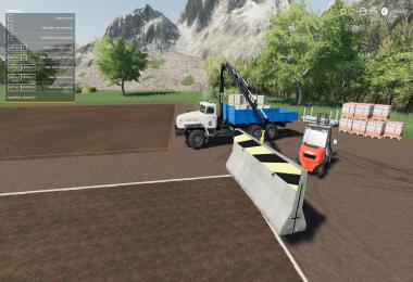 Dynamic Concrete Road Barrier With Attacher v1.0