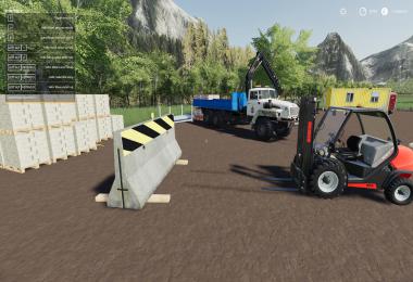 Dynamic Concrete Road Barrier With Attacher v1.0