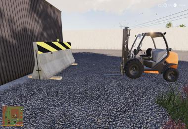 Dynamic Concrete Road Barrier With Attacher v1.0