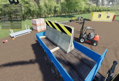 Dynamic Concrete Road Barrier With Attacher v1.0