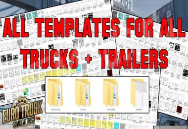 Complete pack of truck & trailer templates 1.37